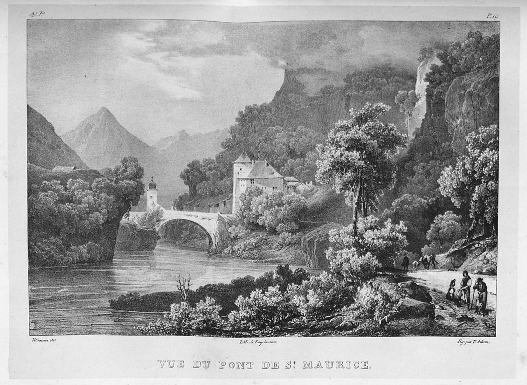 Vue du pont de Saint-Maurice