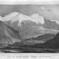 Vue du Mont-Blanc prise de Servoz