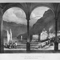 Vue du lac de Lugano prise du couvent des Fransiscains