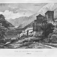Vue du château de Schwitz à Bellinzona