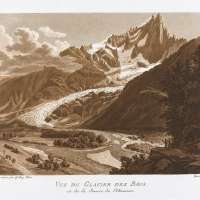 Vue du Glacier des Bois et de la Source de l’Arveiron
