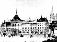 Projet Léman, Benjamin Recordon, architecte, 1890. (AVL, Fonds administratif architecture, C4 F5 01385)