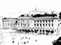 Projet Nous, Gaston Leroy et Henri Legrand, architecte, 1890. (AVL, Fonds administratif architecture, C4 F5 01388)