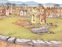 Vidy (Lausanne). Cérémonie funéraire à l’âge du Bronze final, au 10e s. av. J.C.: une incinération a été mise au jour en 1992, lors de la reconstruction du Musée romain de Lausanne-Vidy.