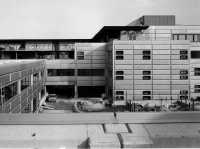 Chantier des bâtiments PH, CM, GC, 1978. (Henri Germond © DII Constructions, EPFL)