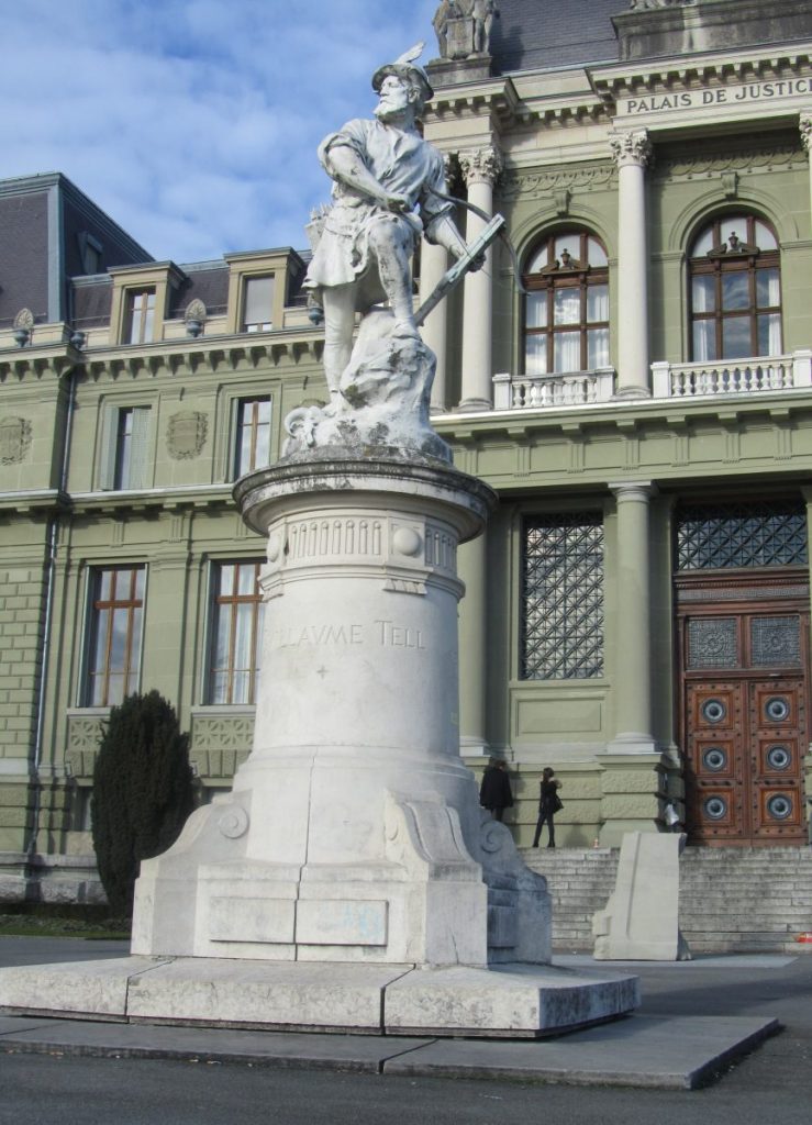 Antonin Mercié, 1902, Guillaume Tell, Lausanne, Statue en marbre. (Photo tirée de du site notrehistoire.ch)