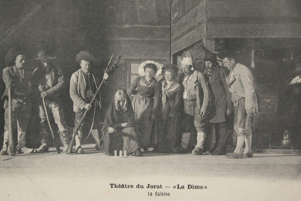 La Dîme, la cuisine, 1908, carte postale, collection privée