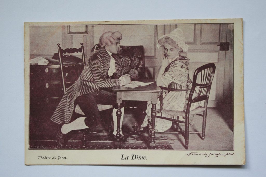 La Dîme, les amoureux, 1903, carte postale, collection privée