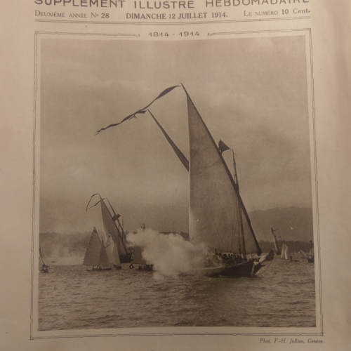 Express de Genève, supplément illustré hebdomadaire, 12 juillet 1914, Archives privées, AEG, 272.12.35.