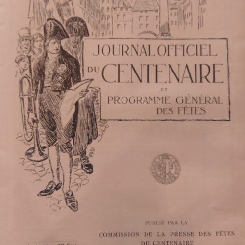 Journal officiel du Centenaire et programme général des fêtes (juillet 1914), Archives privées, AEG, 272.12.33.