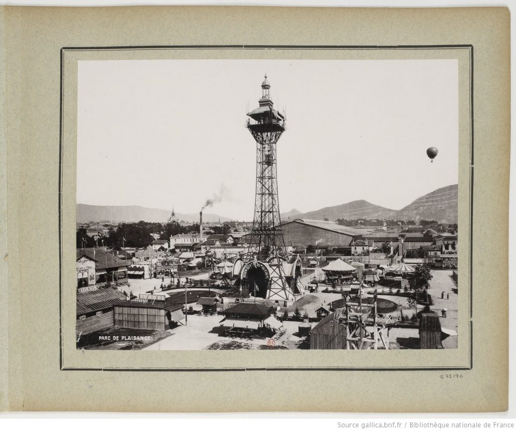 Fred Boissonnas (?), Parc de Plaisance, Exposition nationale suisse, 1896, Genève, photographie. Source: https://gallica.bnf.fr/ark:/12148/btv1b8432893x/f11.item