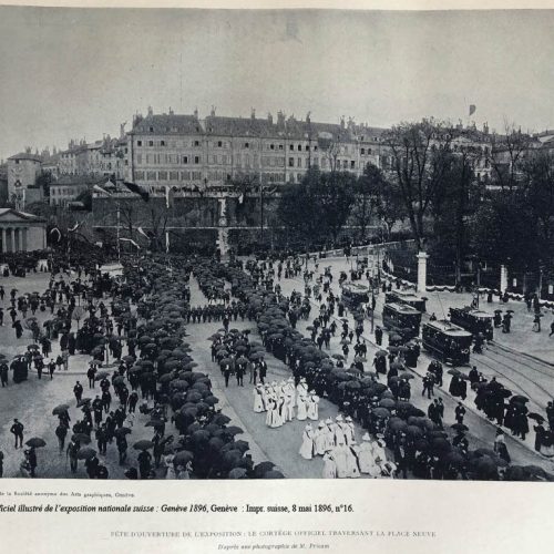 Journal officiel illustré de l’exposition nationale suisse : Genève 1896, Genève : Impr. Suisse, 8 mai 1896, n°16.