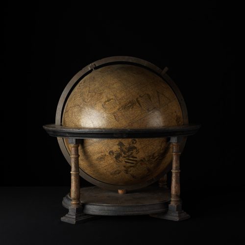 Terrestrial globe prior to its restoration