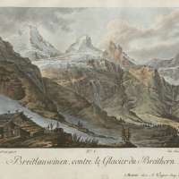 Breitlauwinen, contre le Glacier du Breithorn